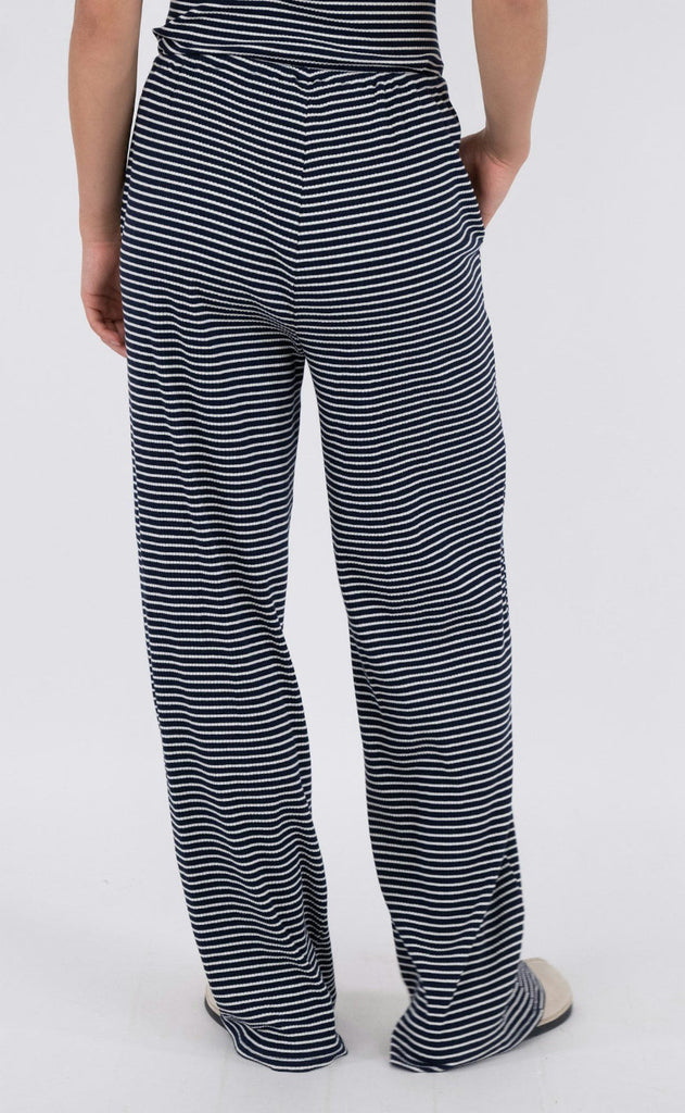 Neo Noir Bukser - Geri Stripe - Dark Navy