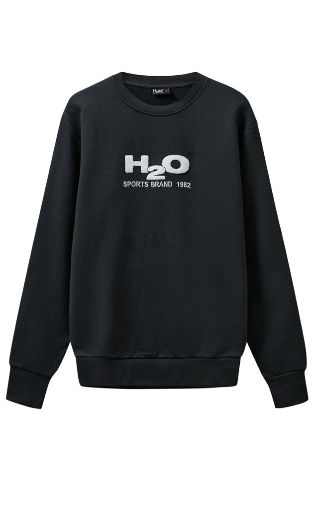 H2O Sweater - Logo Sweat O'Neck - Navy/White