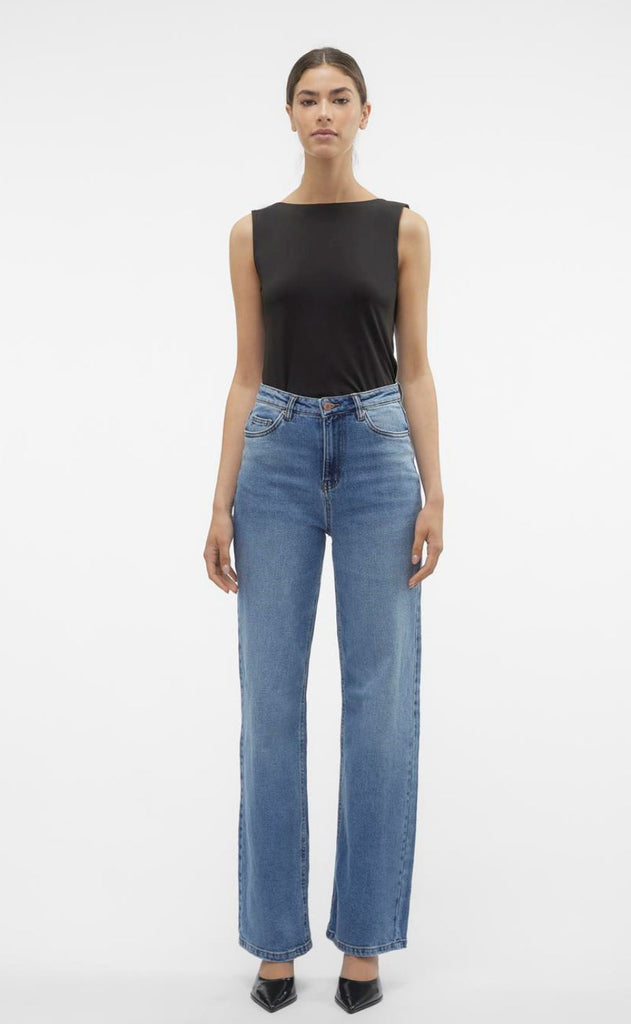 Vero Moda Bukser - Tessa - Medium Blue Denim