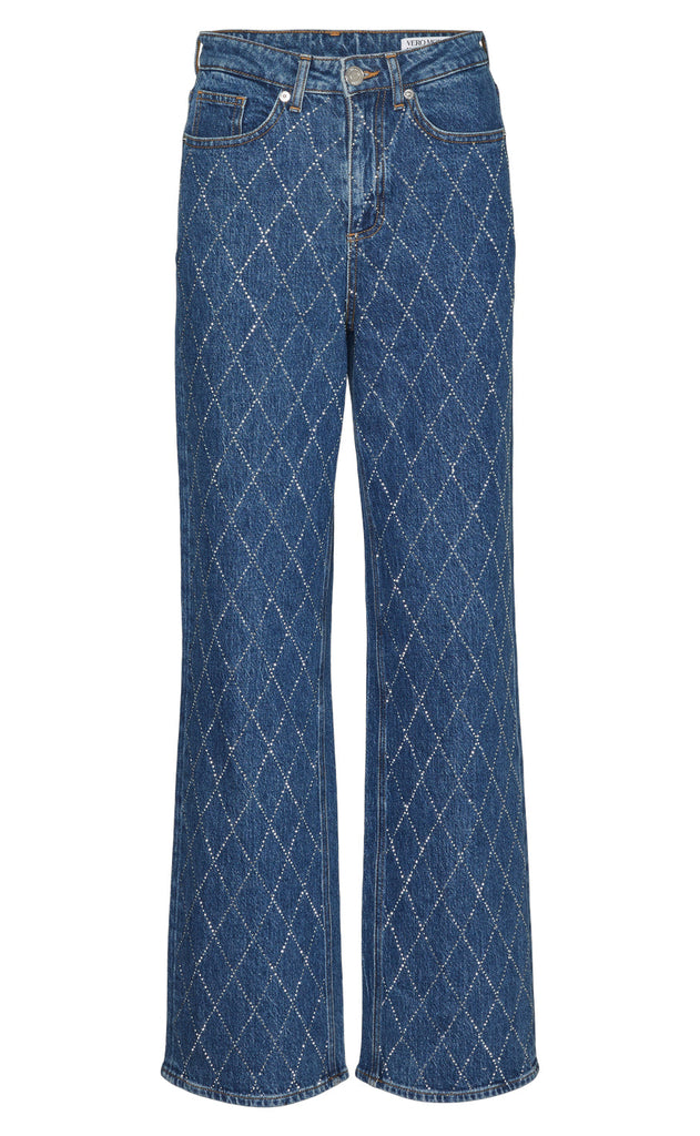 Vero Moda Bukser - Tessa Rhine - Medium Blue Denim