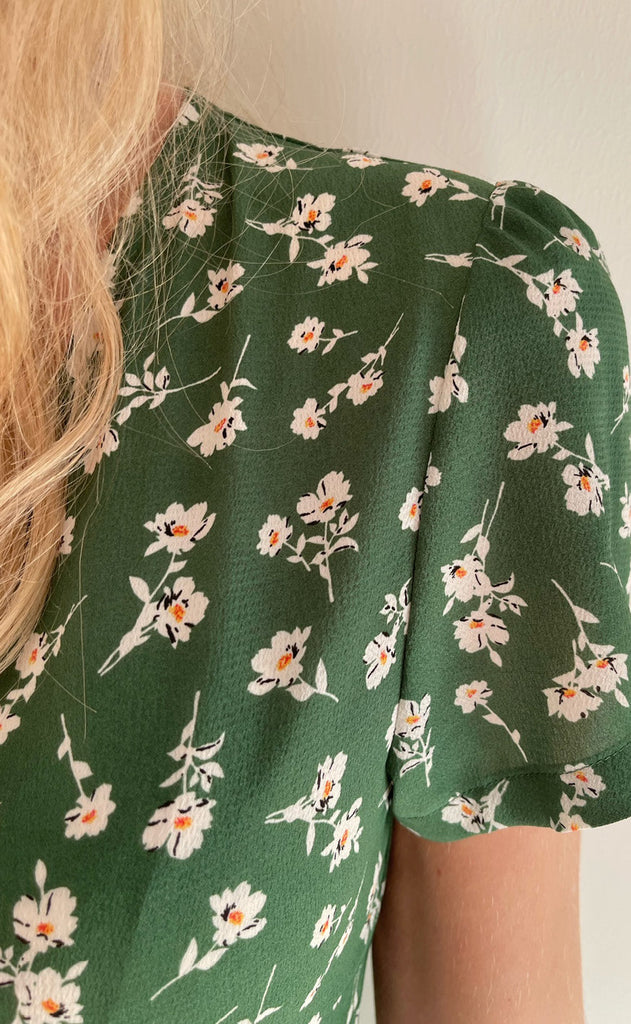Mulieres Kjole - Sofie - Green Flower